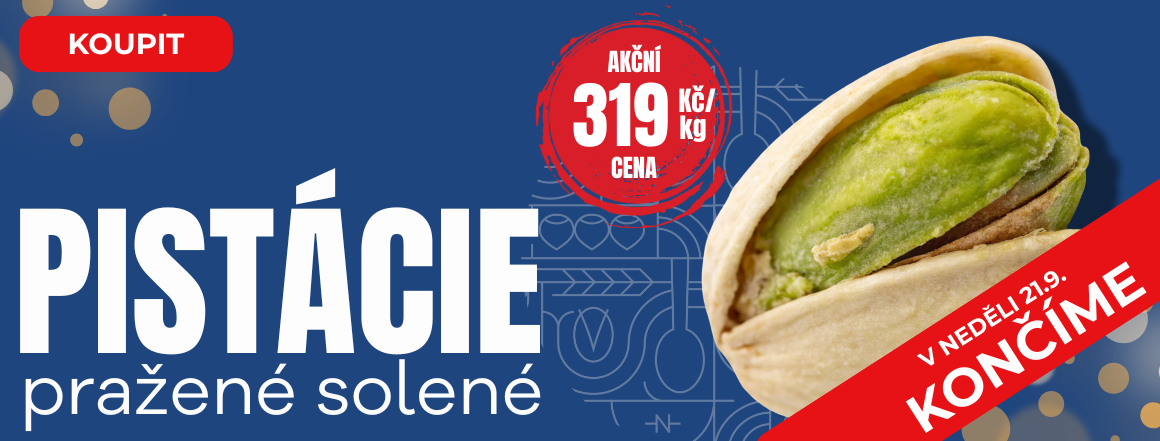 Nutsman: Pražené solené pistácie v akci za 319 Kč | Milujte ořechy, ušetřete na pistáciích