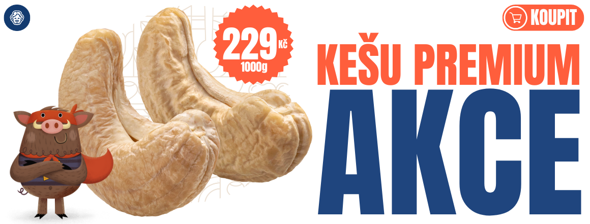 Kešu W320 1000g za jen 229Kč tento týden u nutman - Akce a slevy pro milovníky ořechů!