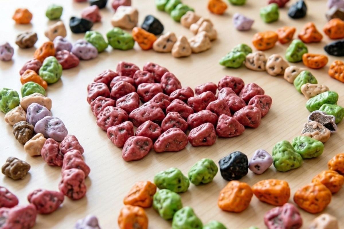 NUTSMAN Barevné čokoládové kamínky