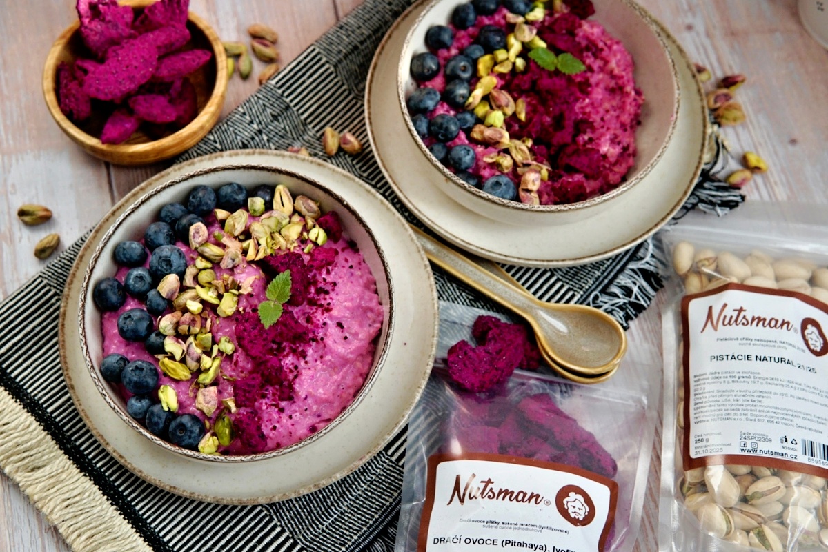 NUTSMAN BLOG RECEPT Dragon fruit ovesná kaše 2