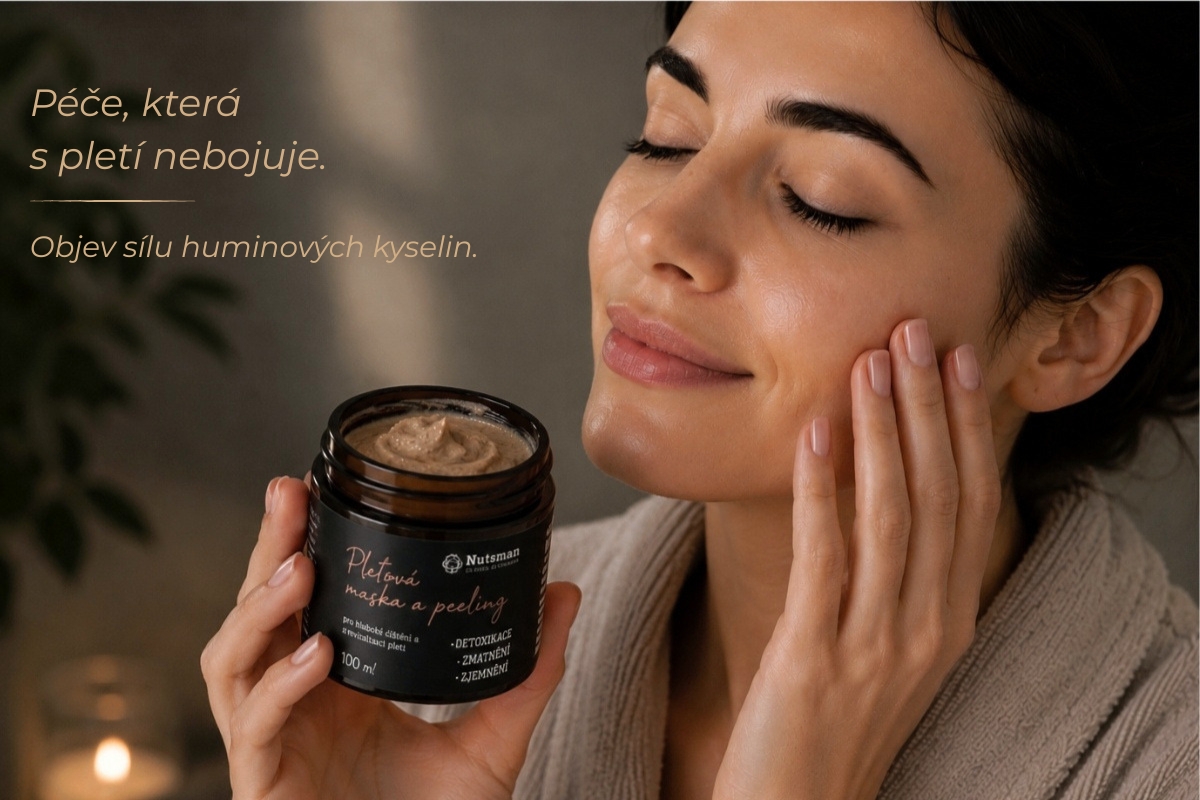 HUMIC by NUTSMAN Pleťová maska a peeling 2v1 100 ml