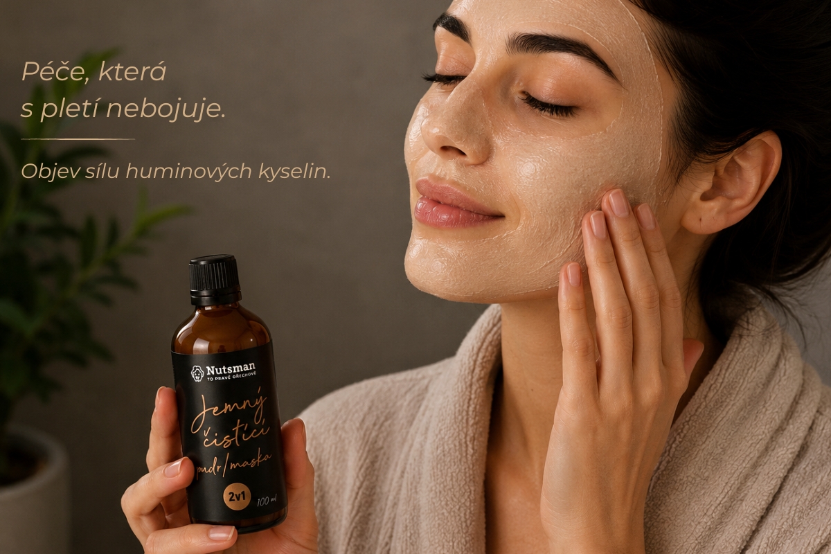 HUMIC by NUTSMAN Jemný čistící pudr/maska 100 ml