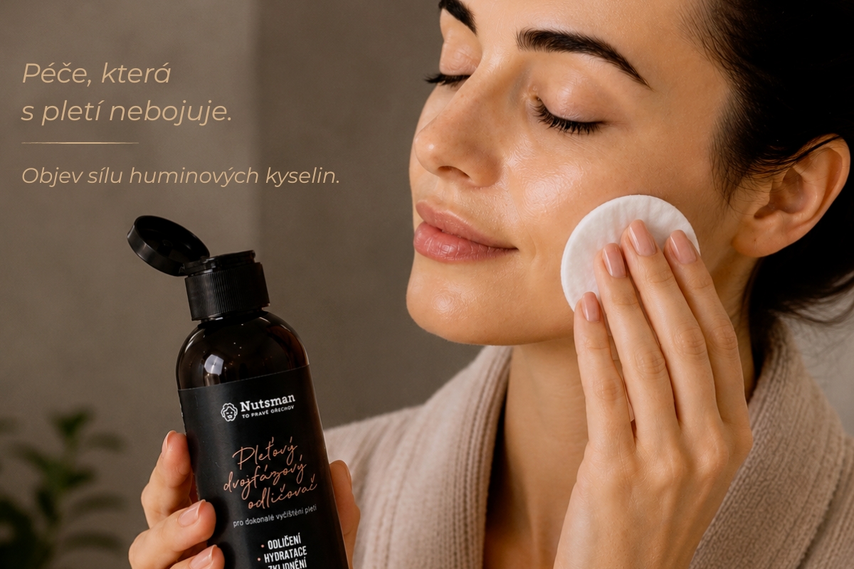 HUMIC by NUTSMAN Pleťový dvojfázový odličovač 200 ml