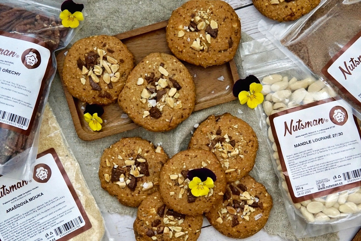 NUTSMAN BLOG RECEPT Ořechové cookies s čokoládou 2
