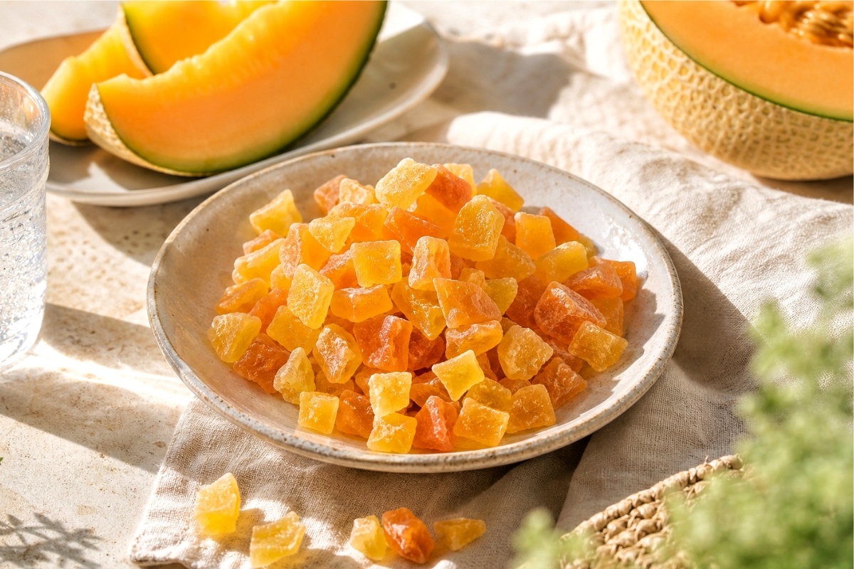 NUTSMAN Meloun Cantaloupe kostky BEZ SO2