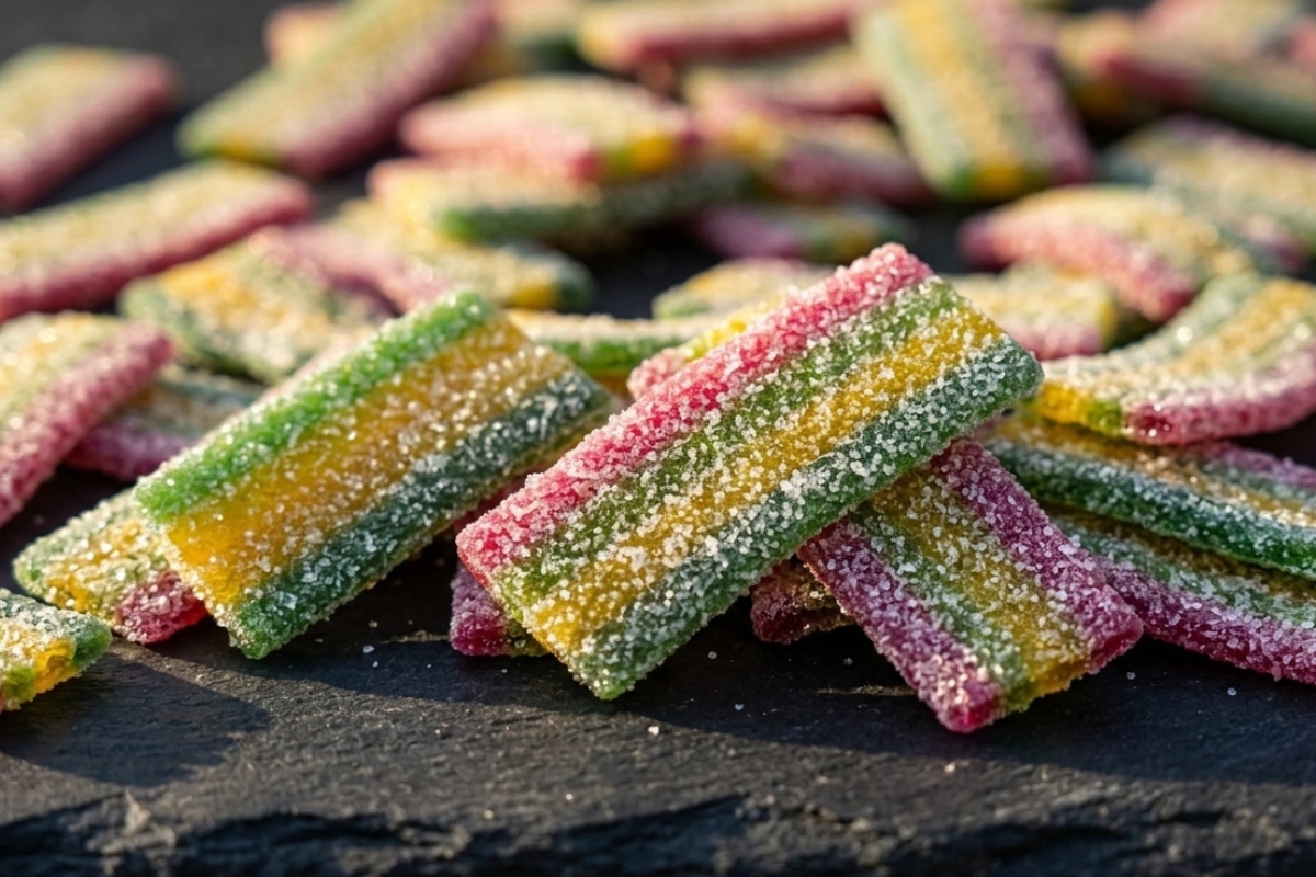 NUTSMAN Želé kyselé pásky s příchutí cola/ovoce AKCE XXL 5 kg