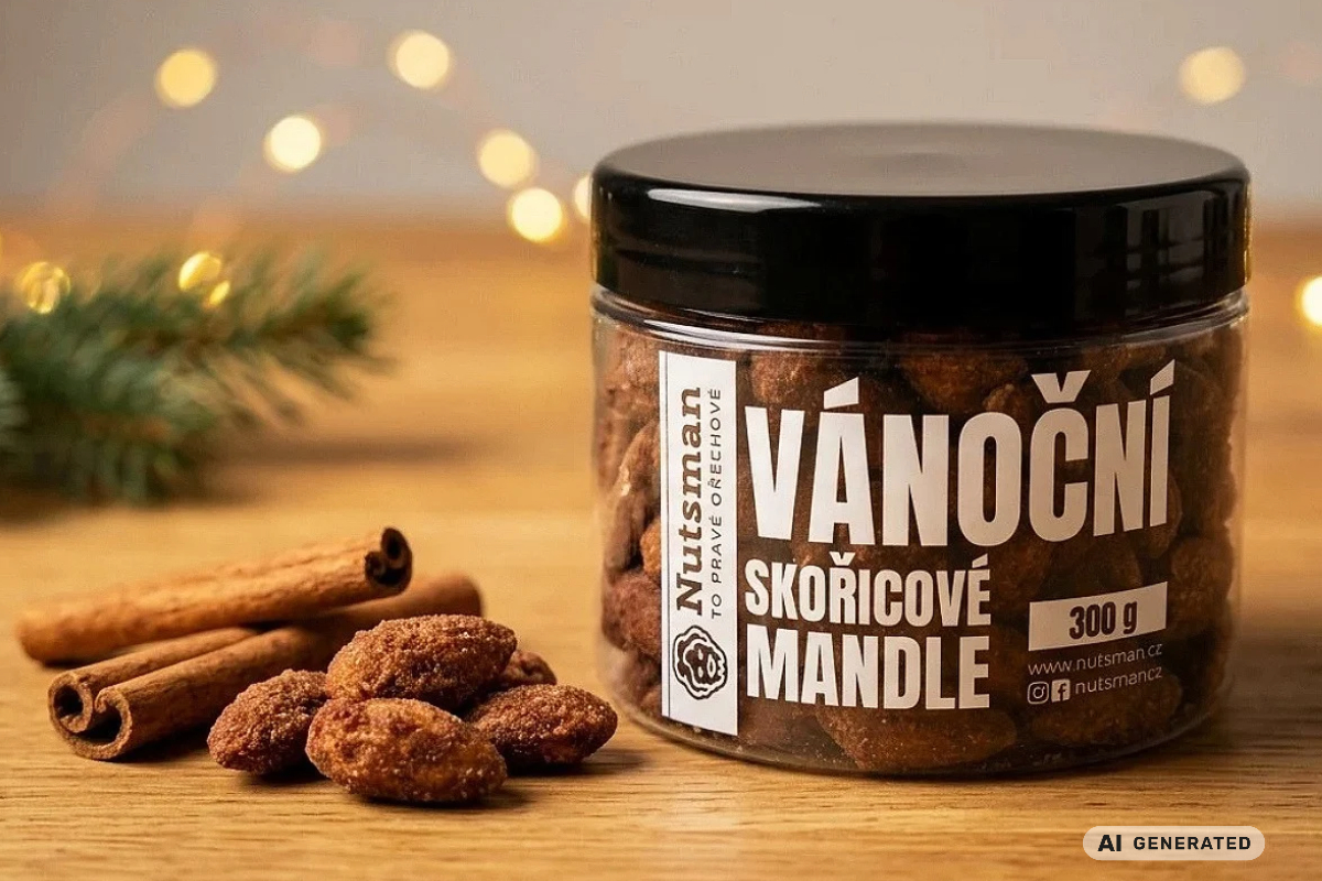 NUTSMAN Vánoční skořicové mandle 300 g