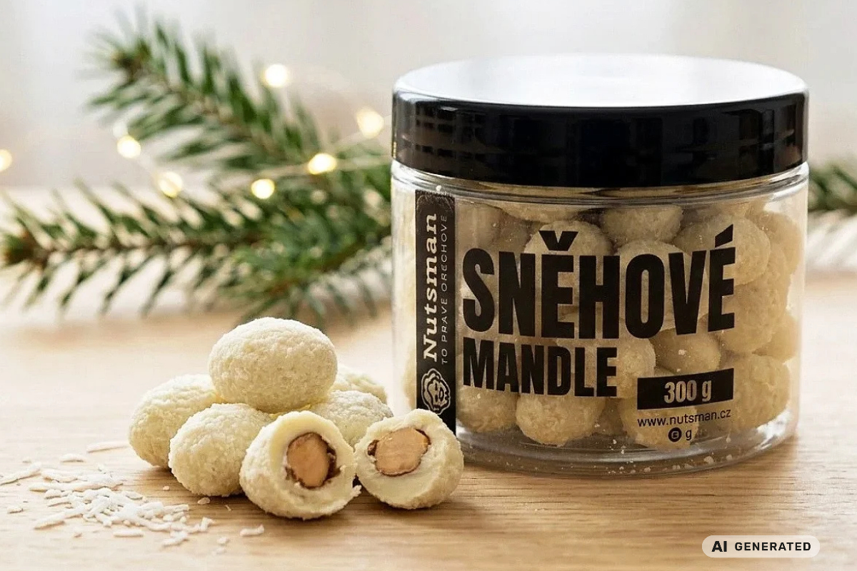 NUTSMAN Sněhové mandle 300 g