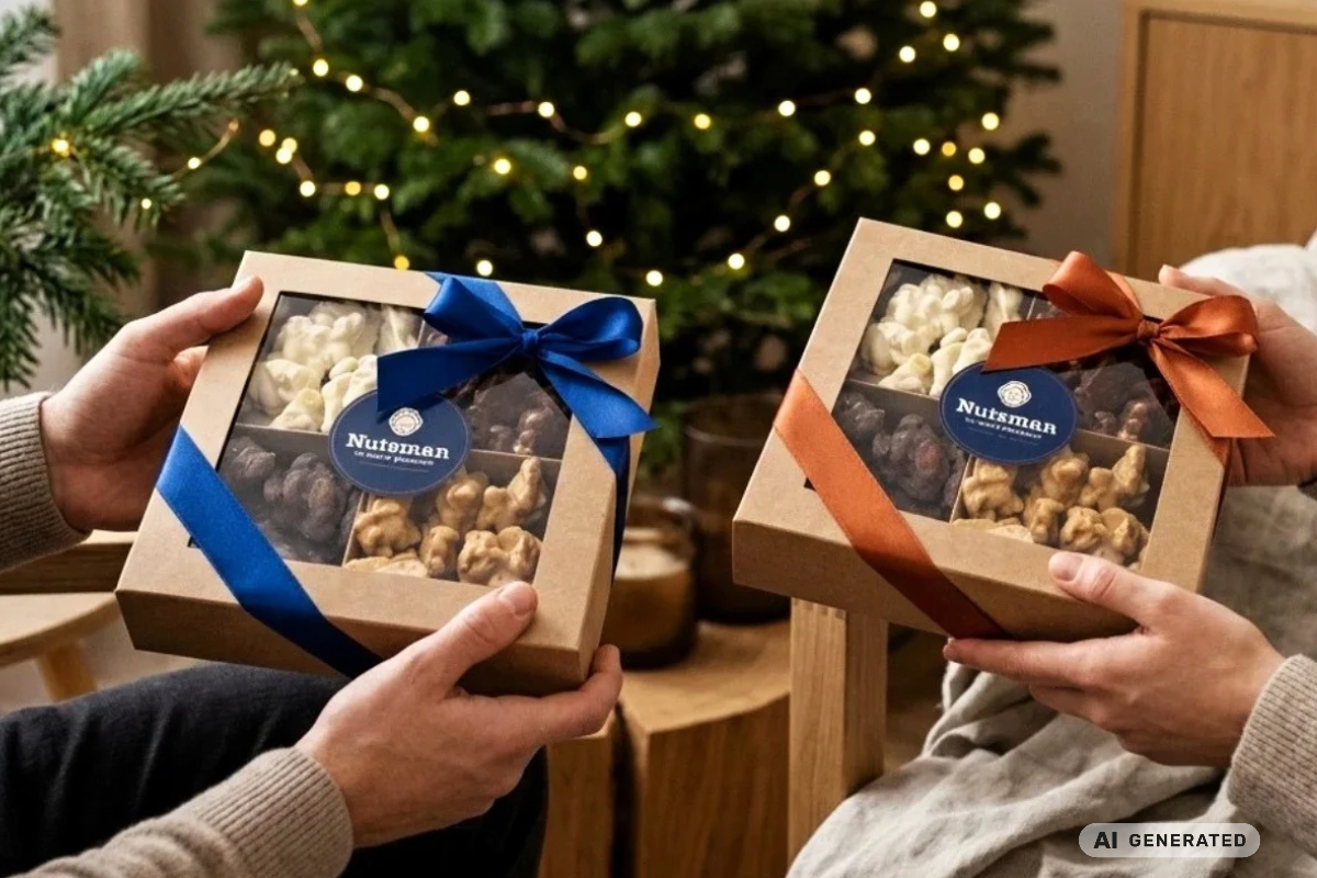 NUTSMAN Vánoční dárková kazeta - ČOKO HRUDKY 500 g