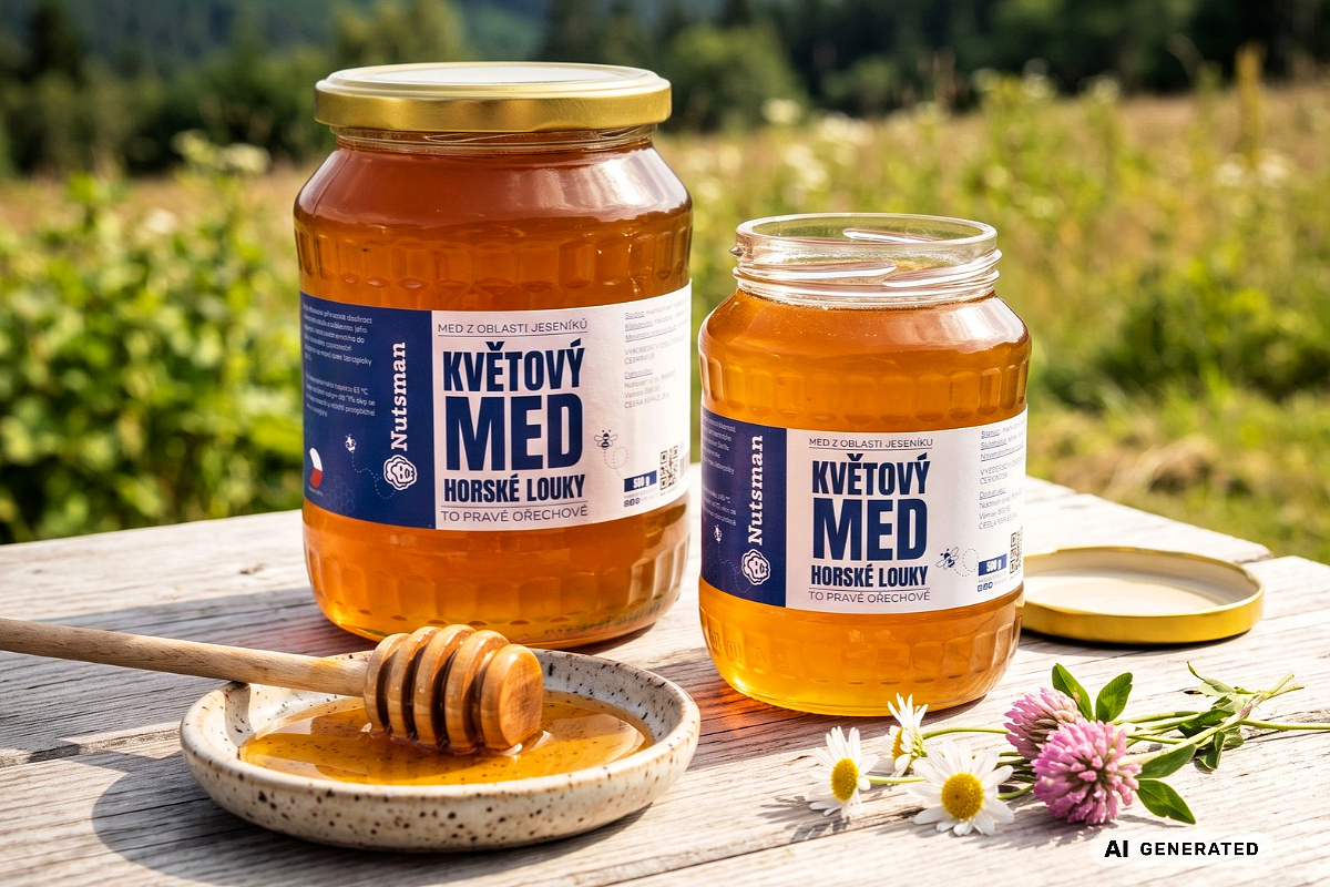 NUTSMAN Med květový horské louky ČR 500 g