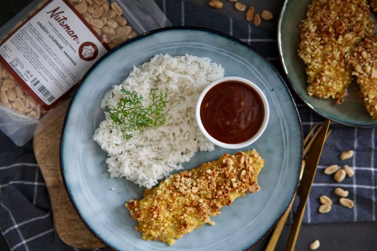 NUTSMAN RECEPT Arašídové kuřecí maso s rýží 2