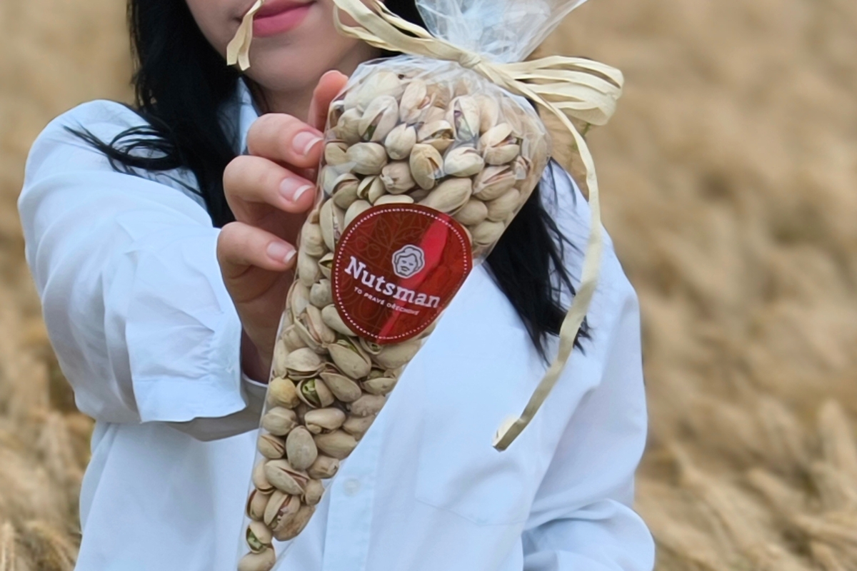 NUTSMAN Dárkový kornout PISTÁCIE SOLENÉ 300 g