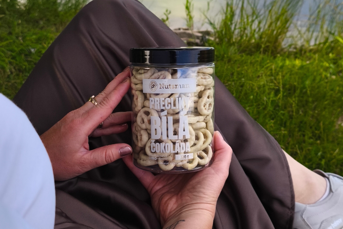 NUTSMAN Preclíky bílá čokoláda 330 g