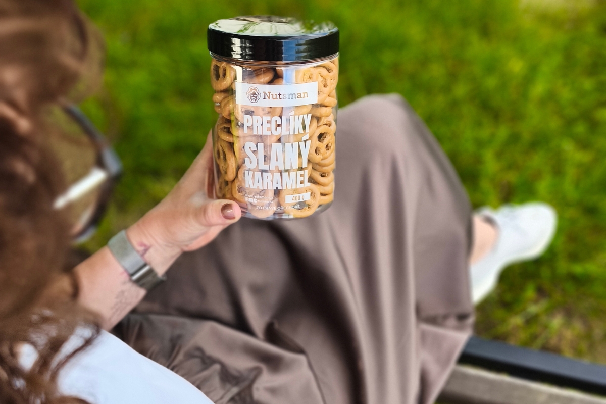 NUTSMAN Preclíky slaný karamel 400 g