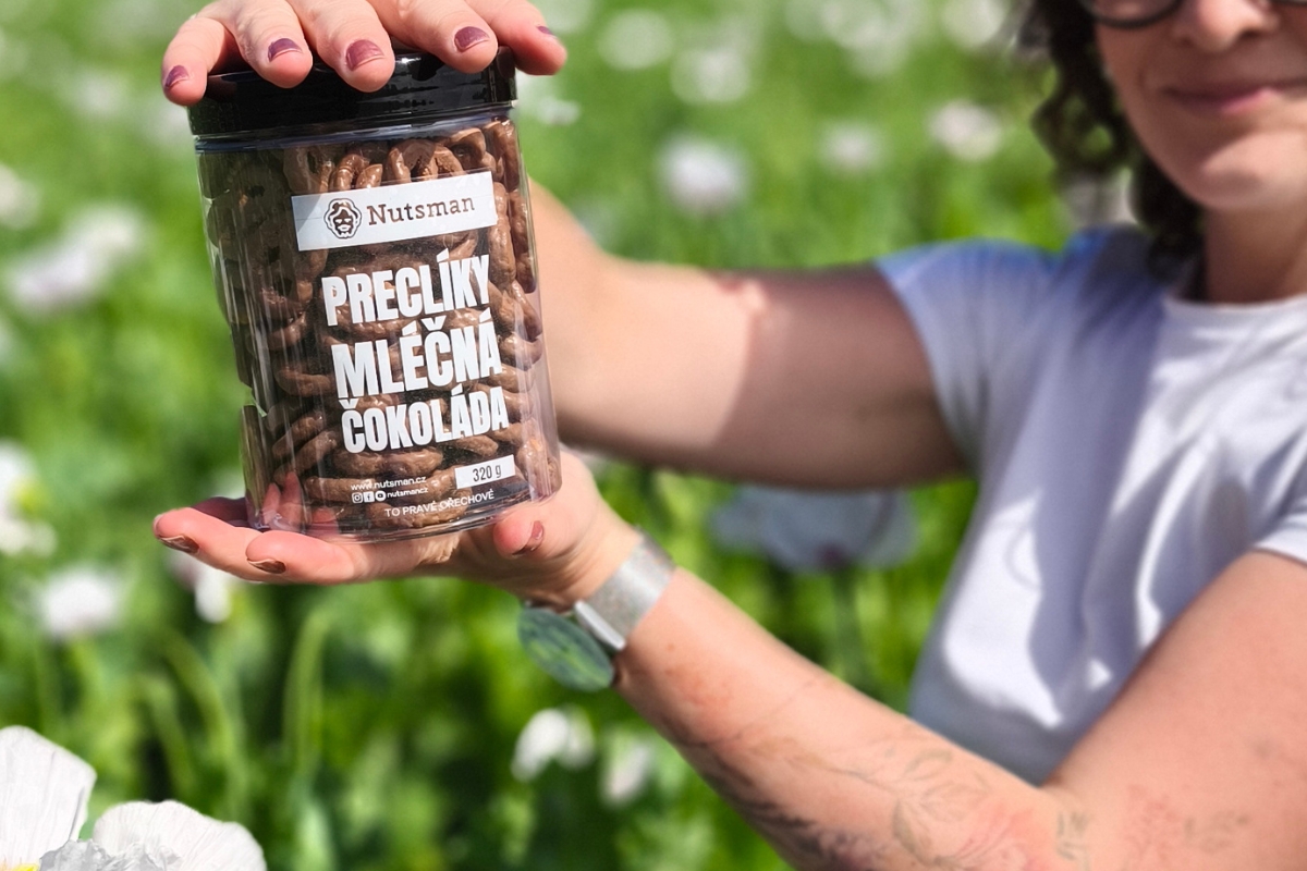 NUTSMAN Preclíky mléčná čokoláda 320 g