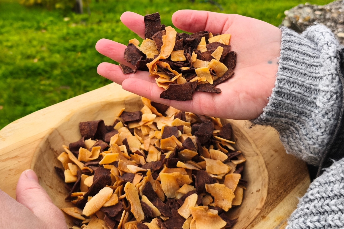 NUTSMAN Kokosové chipsy v karamelu směs
