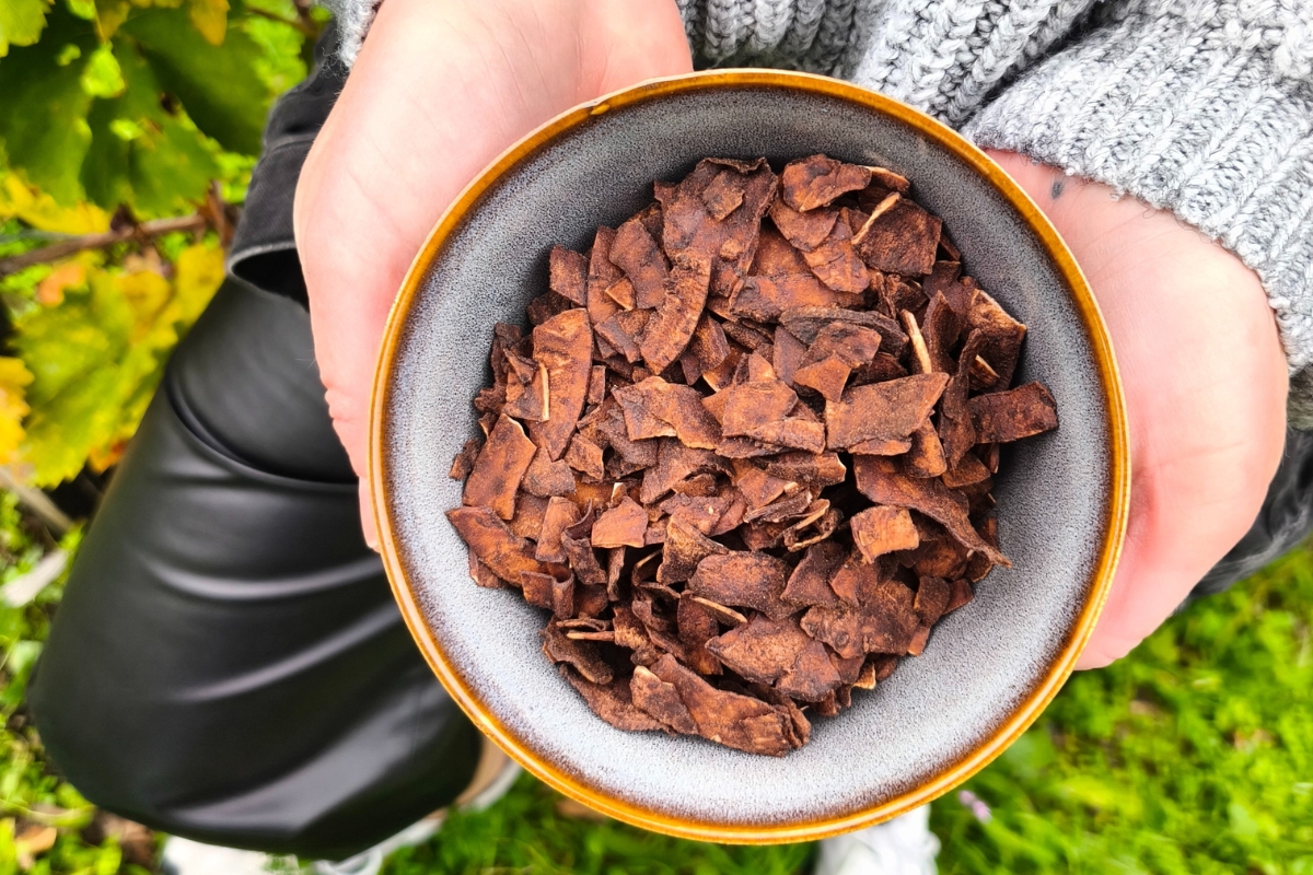 NUTSMAN Kokosové chipsy ve slaném karamelu a kakau 180 g