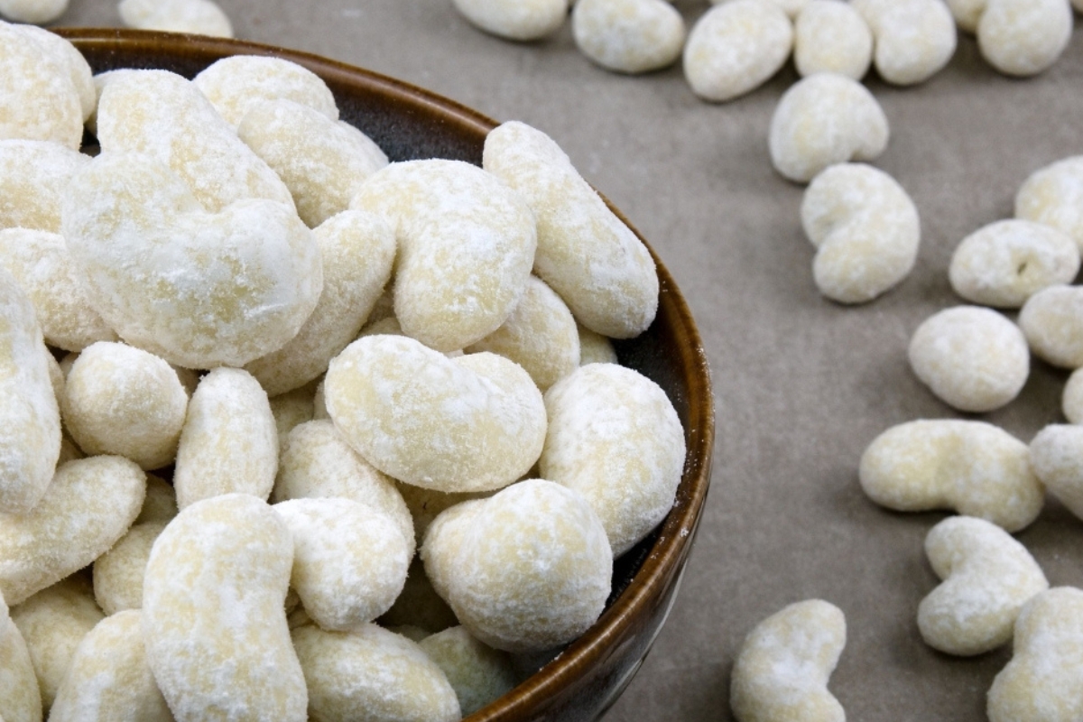 NUTSMAN Kešu s příchutí vanilkového rohlíčku