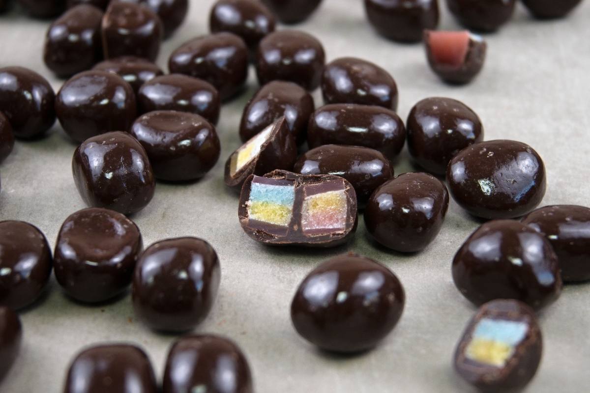 NUTSMAN Ovocné želé v hořké čokoládě 