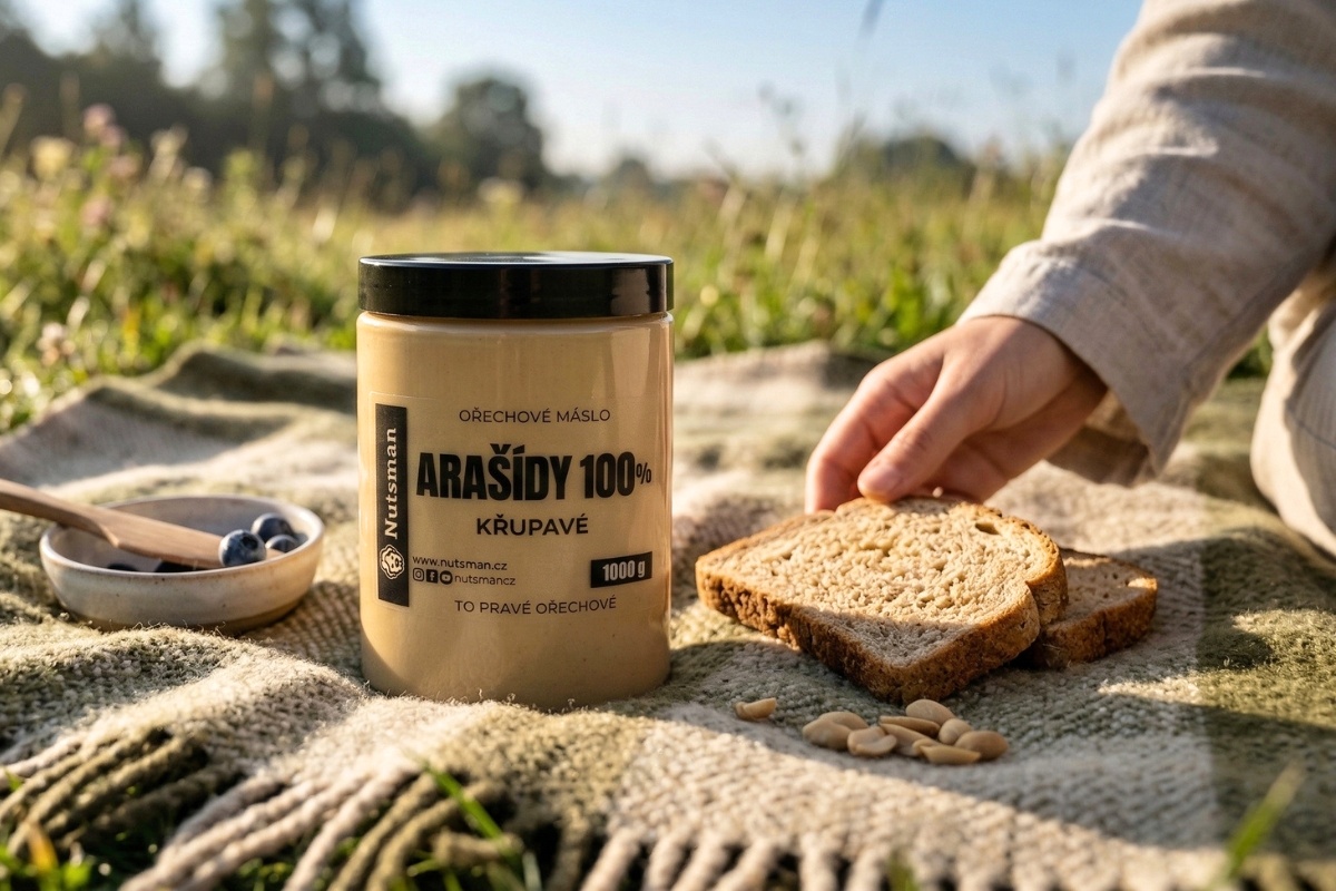 NUTSMAN Arašídové máslo křupavé 100%