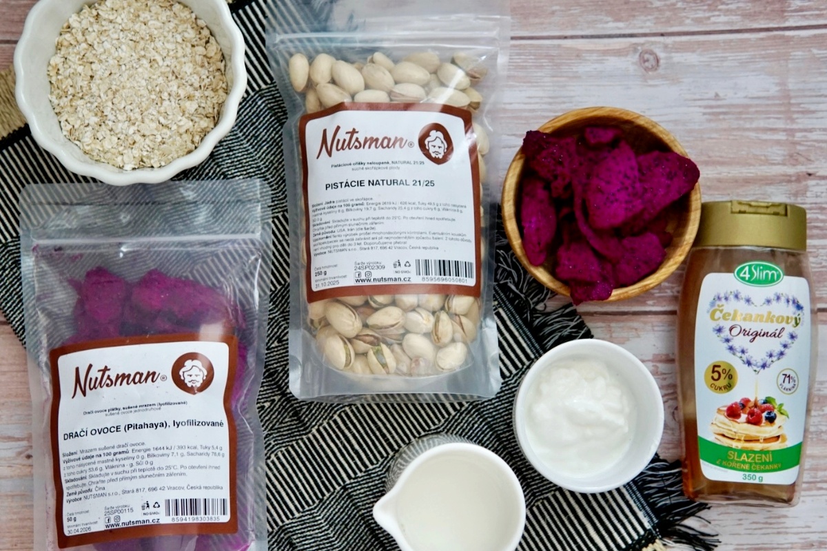 NUTSMAN BLOG RECEPT_ Dragon fruit ovesná kaše 3