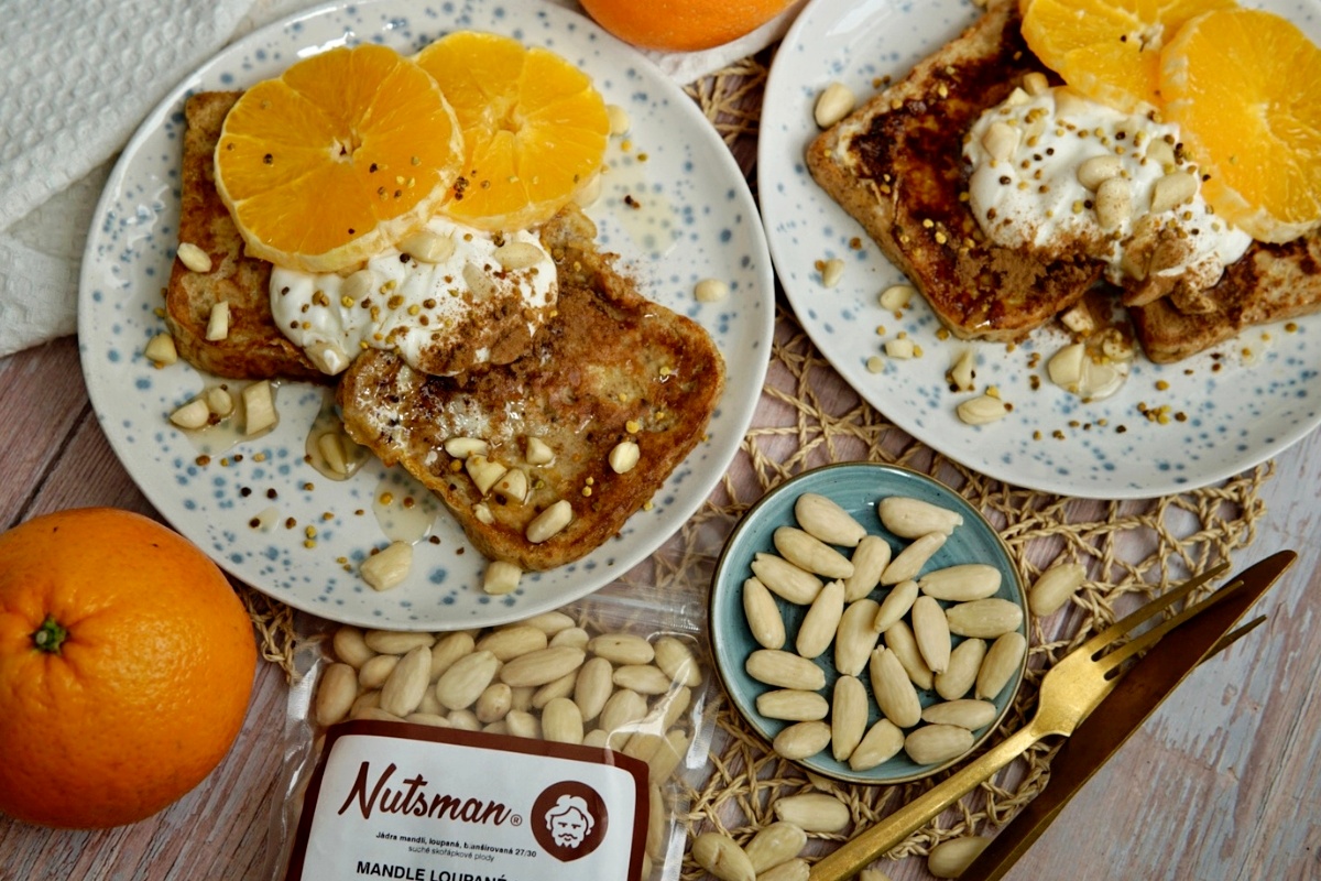 NUTSMAN BLOG RECEPT_ Francouzské toasty s pomerančem a mandlemi 2
