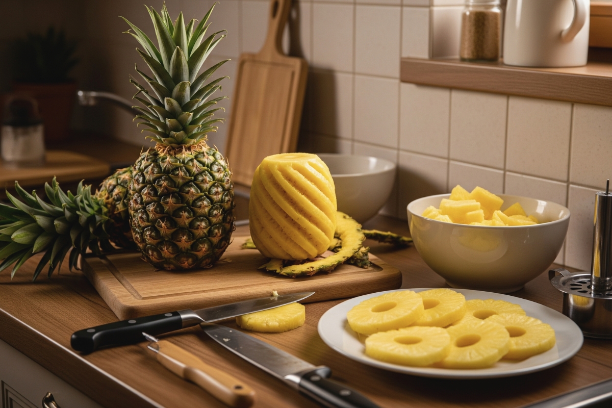NUTSMAN BLOG Jak nakrájet ananas_ Snadný návod krok za krokem 4