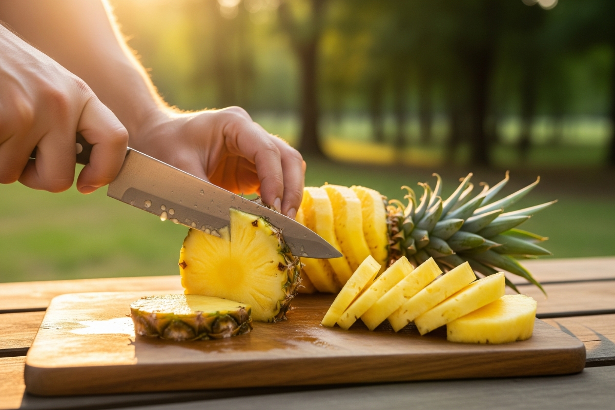 NUTSMAN BLOG Jak nakrájet ananas_ Snadný návod krok za krokem 8