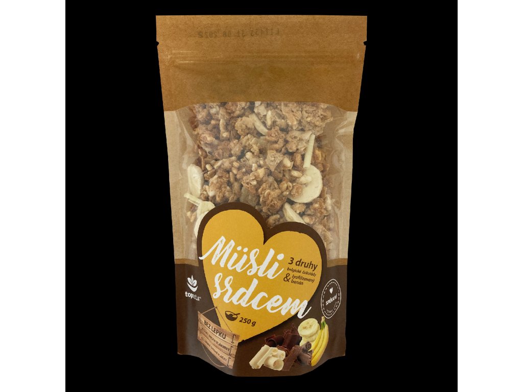 TOPNATUR s.r.o. TOPNATUR Müsli Trio čokolády a banán 250 g