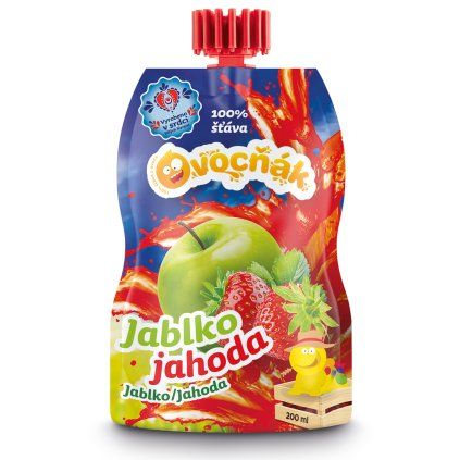 OVOCŇÁK mošt Jablko - Jahoda 200ml