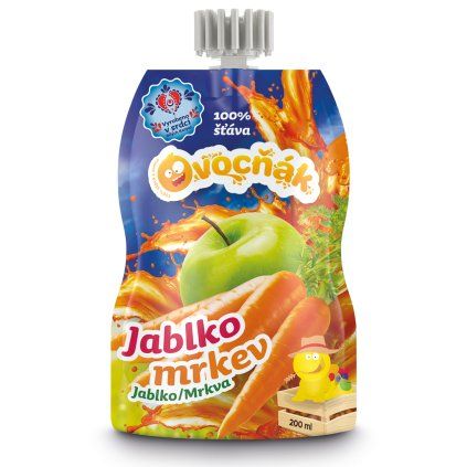 OVOCŇÁK mošt Jablko - Mrkev 200 ml