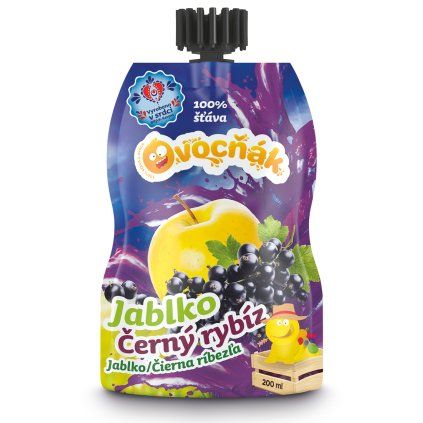 OVOCŇÁK mošt Jablko - Černý rybíz 200ml