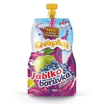 OVOCŇÁK Mošt Jablko - Borůvka 250 ml