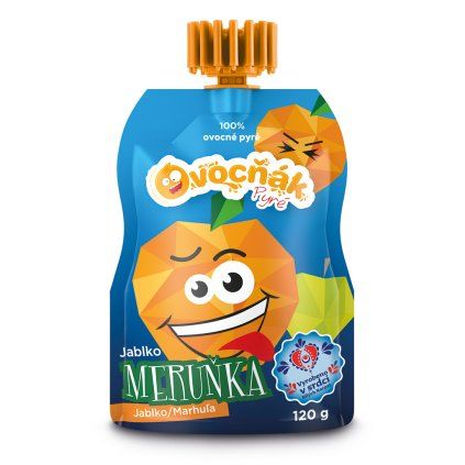 OVOCŇÁK pyré Jablko - Meruňka 120g
