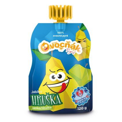 OVOCŇÁK pyré Jablko - Hruška 120g