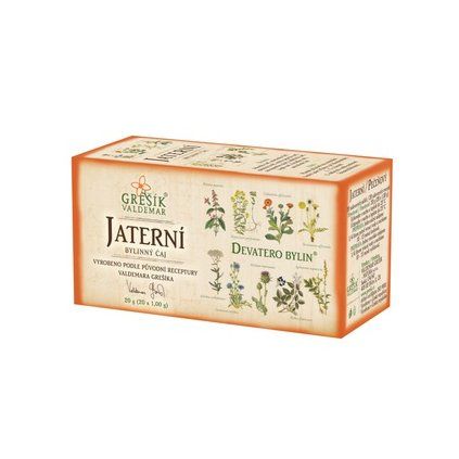 GREŠÍK Čaj Devatero bylin Jaterní 20 n.s.