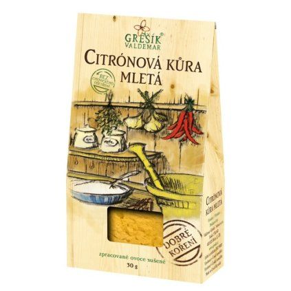 GREŠÍK Dobré koření Citrónová kůra mletá 30 g