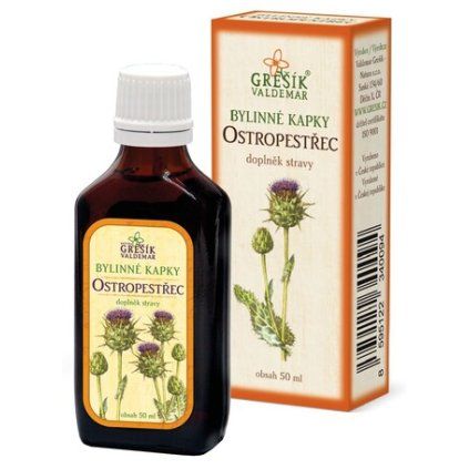 Grešík Bylinné kapky Ostropestřec kapky 50 ml