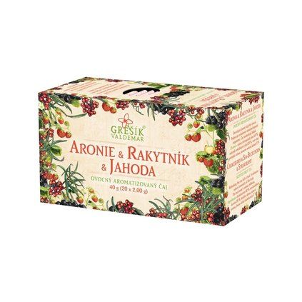 Aronie, rakytník, jahoda