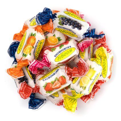 NUTSMAN Žvýkací bonbony Toffee mix