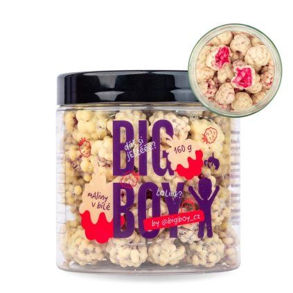 BIG BOY Maliny v bílé čokoládě 160 g 1