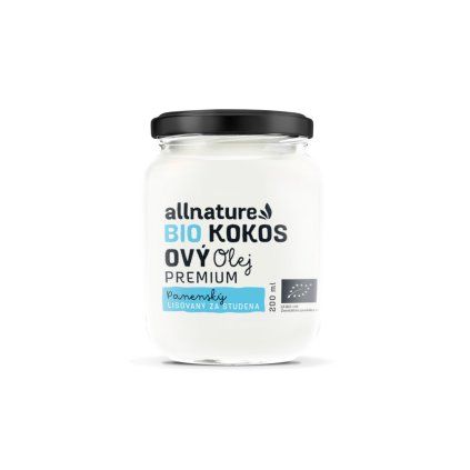 allnature kokosovy olej panensky bio 200 ml