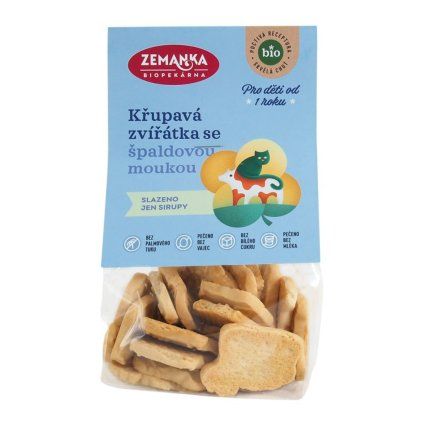 Zemanka Špaldová bio zvířátka 100 g 1