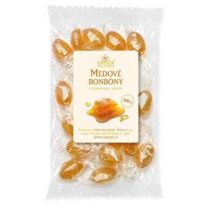 GREŠÍK Medové bonbóny 100 g