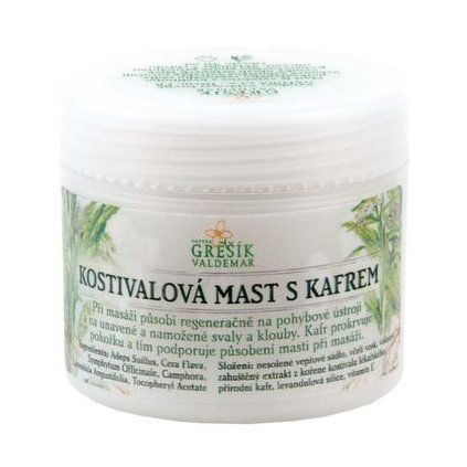 GREŠÍK Kostivalová mast s kafrem 50 ml