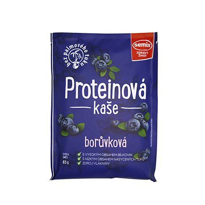 proteinová kaše borůvka