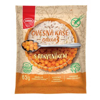 ovesná kaše s rakytníkem omega3
