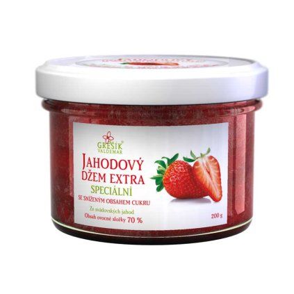 GREŠÍK Džem Jahodový extra Speciální 200g