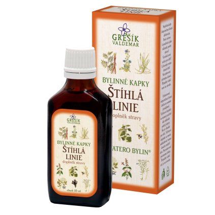 GREŠÍK Devatero bylin kapky Štíhlá linie kapky 50 ml