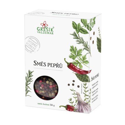 GREŠÍK Dobré koření Směs pepřů 50 g